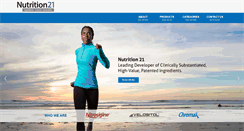 Desktop Screenshot of nutrition21.com